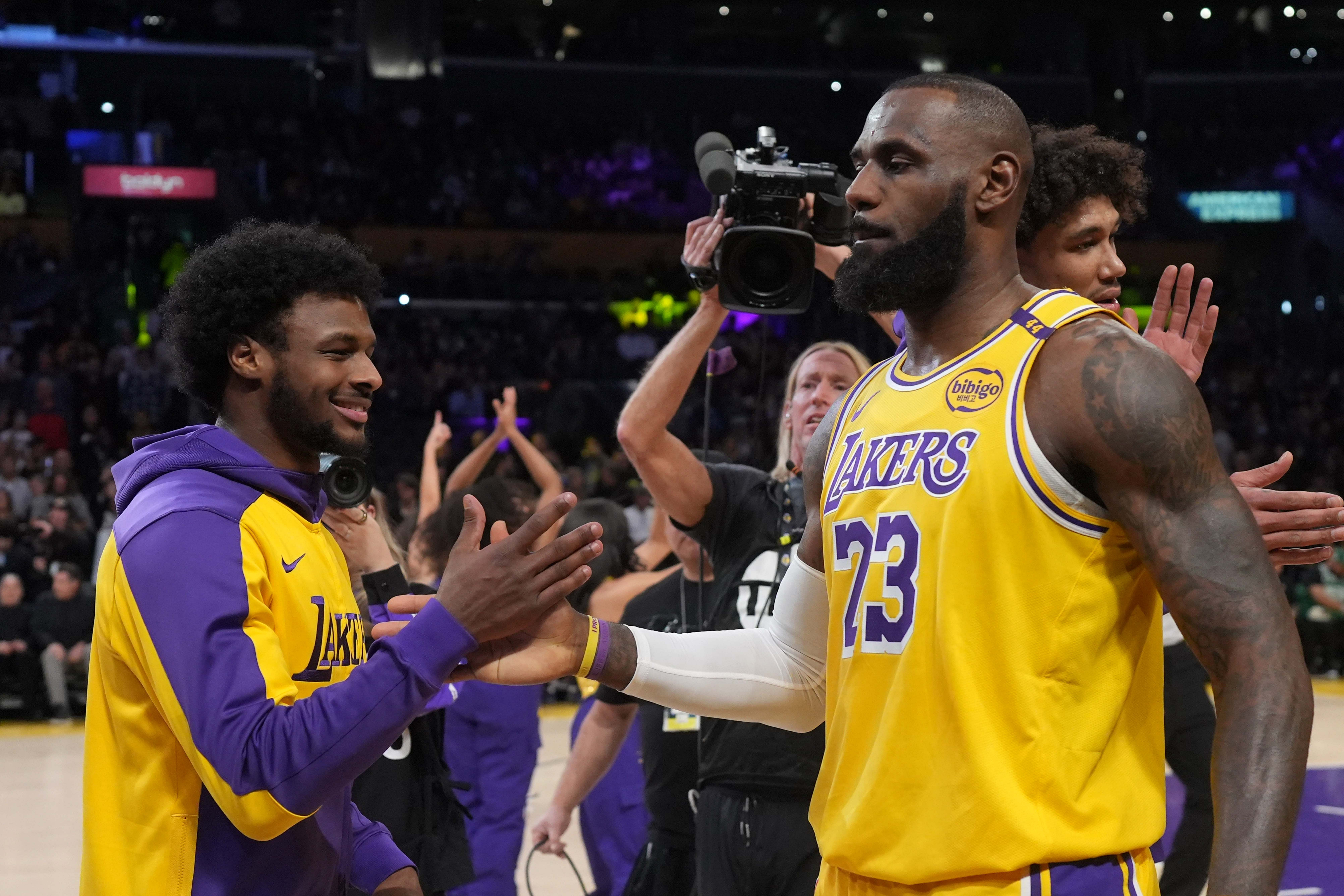 Bronny comments on LeBron James rumors this offseason. (Photo: IMAGN)